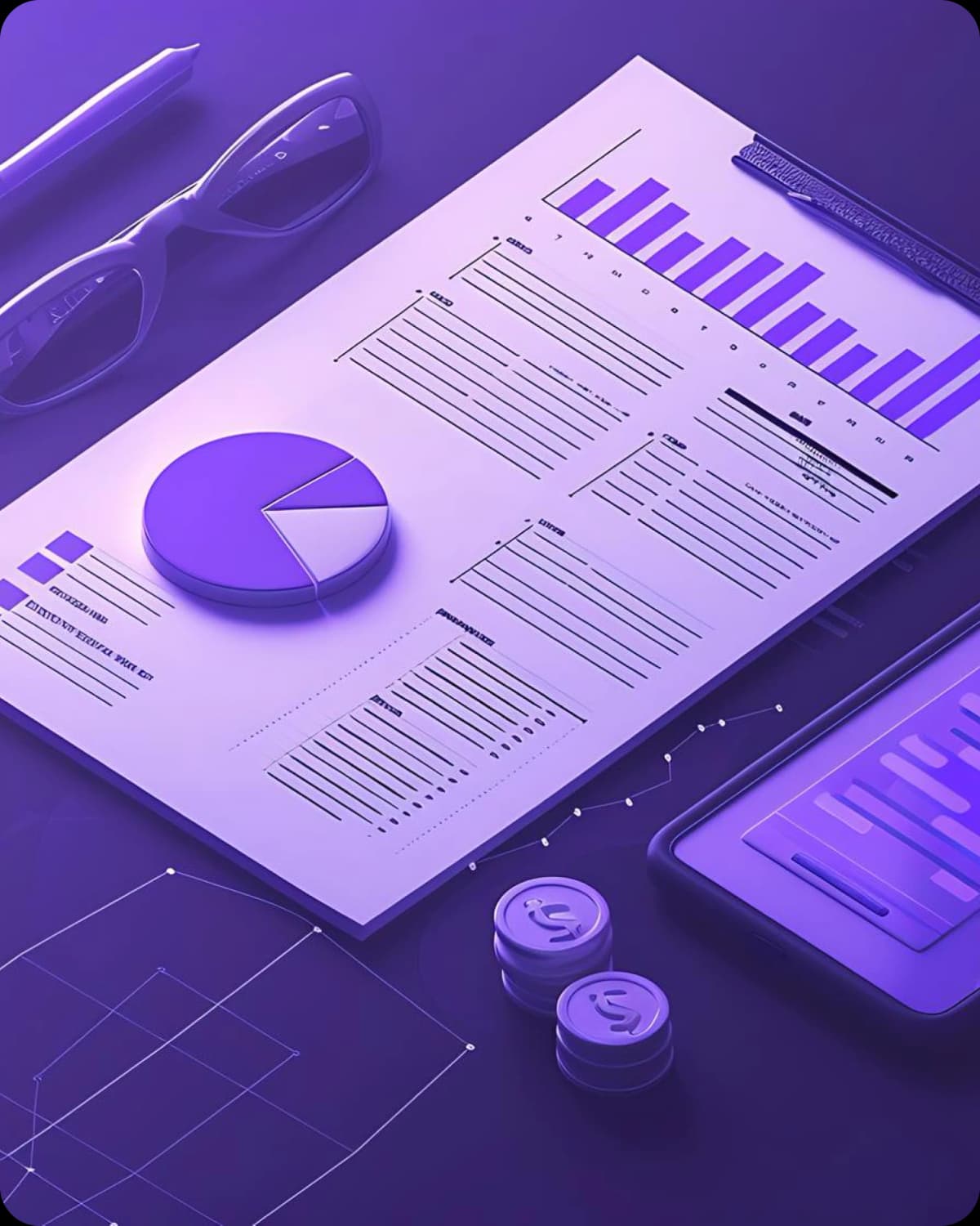 Imagem representando Relatórios, análises e insights